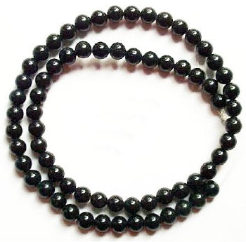 16 inch strand of 6mm Black Onyx Beads
