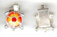 1 10x7mm Yellow/Red Epoxy Turtle Slider