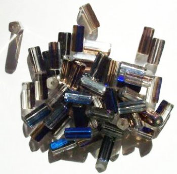 50 10x5mm Crystal Azuro Atlas Beads