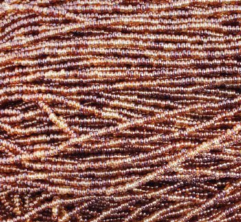 1 Hank of 10/0 Topaz Lustre Mix Seed Beads