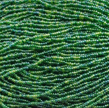 50 Grams of 10/0 Sea Green Lustre Mix Seed Beads