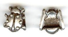 1 13x11mm Antique Silver Ladybug Slider