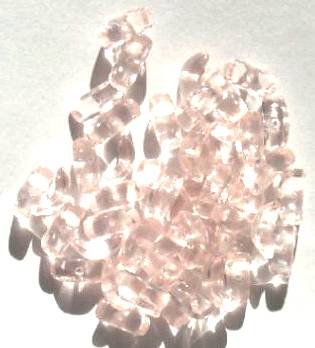 50 10mm Rose Pink Angel Wing Beads
