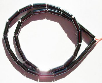 16 inch strand of 4x13mm Hematite Tube Beads