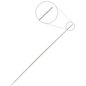 25 #13 Japanese Beading Needles - Silver Eye