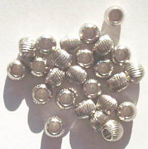 25 5x7mm Pleated Nickel