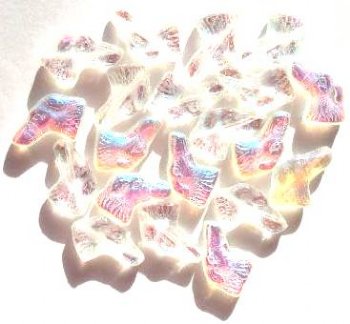 20 20mm Transparent Crystal AB Dog Head Beads