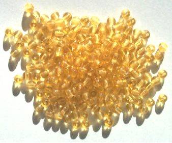 100 4mm Transparent Golden Topaz