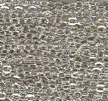 1 Meter of 4x3mm Nickel Rosary Link Chain