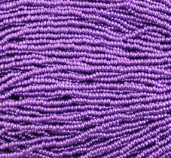 1 Hank of 11/0 Metallic Purple Seed Beads