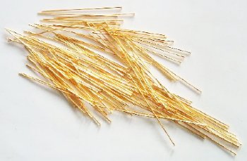 50, 2 Inch, 20ga Bright Gold Head Pins