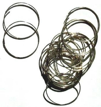 10 Pairs of 27mm Nickel Earring Hoops