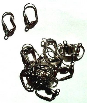 10 Pairs of Silver Plated Lever Back Earrings with Shell