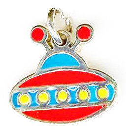 Sterling Silver 13x15mm UFO Pendant