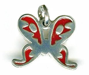 Sterling Silver 12x15mm Butterfly Pendant
