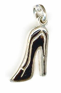 Sterling Silver 15x9mm Shoe Pendant