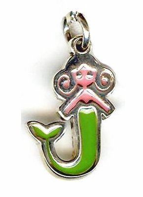 Sterling Silver 19x12mm Mermaid Pendant