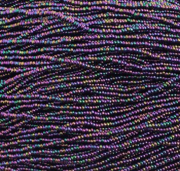 1 Hank of 11/0 Opaque Purple AB Seed Beads
