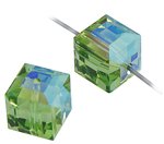 2 Erinite ABB 6mm Cube Swarovski