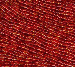 50 Grams of 10/0 Red Silver Lined Mix Seed Beads