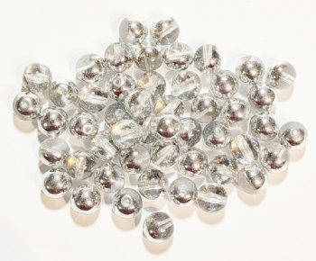 25 8mm Round Labrador Half Coat Glass Beads