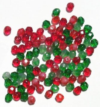 100 4mm Faceted Berry Patch Mix Firepolish Beads