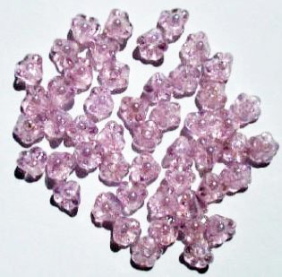 50 5mm Transparent Alexandrite Lustre Baby Bell Flower Beads