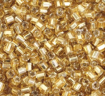 50g of 10/0 Two-Cut Silver Lined Gold Seed Beads