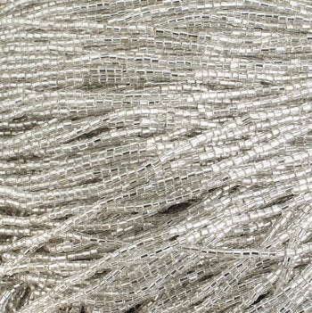1 Hank of 10/0 Two-Cut Silver Lined Crystal Seed Beads