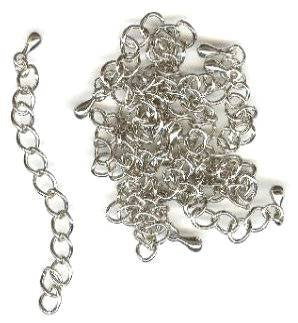 10 2 Inch Nickel Necklace Extenders