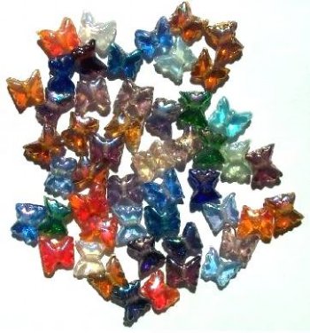 50 8mm Butterfly Bead Multi Mix Pack