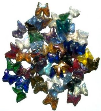 50 10mm Butterfly Bead Multi Mix Pack