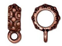 1 13.25x10mm TierraCast Antique Copper Oasis Bail