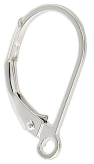 SS2051 1 Pair of Round Leverback Ear Wire