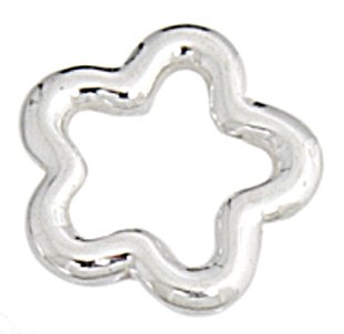 SS4090 1,10mm Sterling Silver Flower Connector Ring