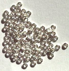 100 3mm Silver Plated Jump Rings