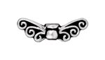 1 4x13.5mm Antique Silver TierraCast Fairy Wing Bead