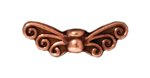 1 4x13.5mm Antique Copper TierraCast Fairy Wing Bead