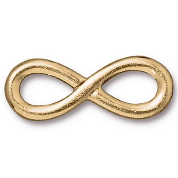 1, 32x12mm TierraCast Antique Gold Infinity Link