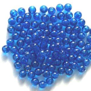 100 6mm Acrylic Transparent Blue