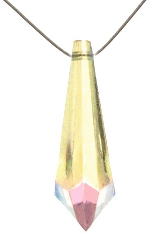 50, 27x8mm Acrylic Crystal AB Drop Beads