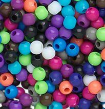 500 4mm Opaque Mixed Acrylic Beads