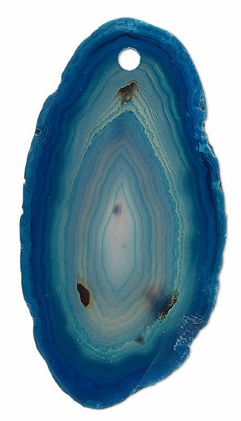 1 Dyed Dark Teal Agate Slice