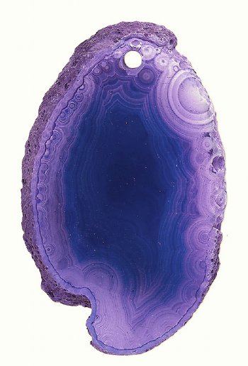 1 Dyed Purple Agate Slice