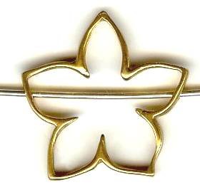 1 20mm Anti-Tarnish Brass Flower Bead Frame