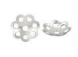100, 6mm Stainless Steel Daisy Bead Caps