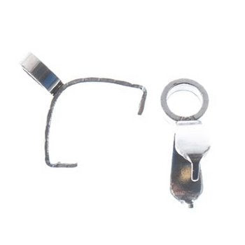 12, 9mm Stainless Steel Pinch Bails