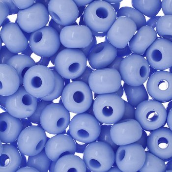 25g of 32/0 Opaque Powder Blue Seed Beads