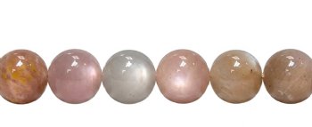15 inch strand of 8 to 8.5mm Round Multi Moonstone Beads