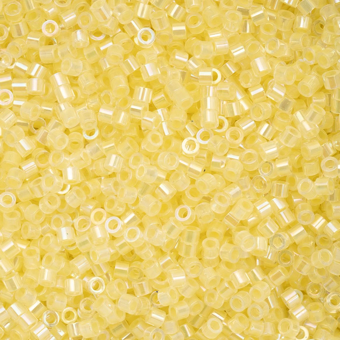 CY-1013 25 Grams of 11/0 Pale Yellow Lined Cylin Seed Beads